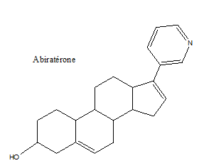 Formule chimique de l’abiratérone