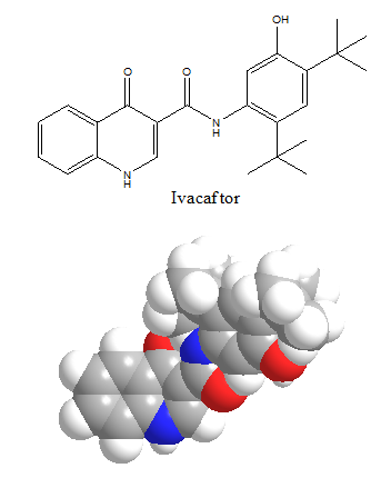 Formule chimique de l’ivacaftor