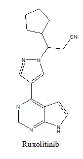 Formule chimique du ruxolitinib